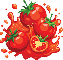 vector transparent png available set of fresh tomatoes