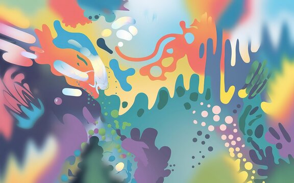 Smooth gaussian blur colorful abstract background