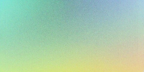 Abstract yellow green gradient background, grainy noise texture gradient
