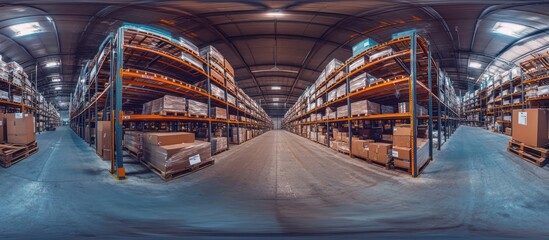 Obraz premium Warehouse Storage Interior