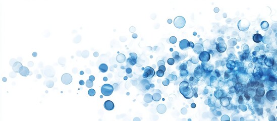Abstract Blue Bubbles Background