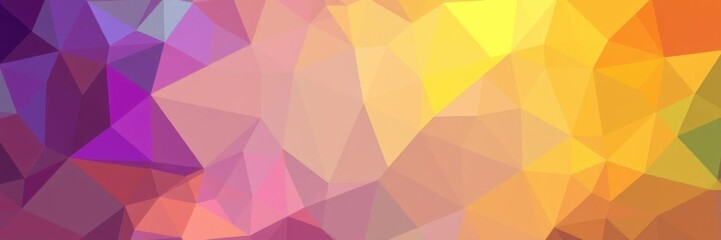 Obraz premium Abstract geometric shapes in vibrant colors on a modern certificate template, polygonal, digital