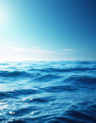 Fototapeta premium blue sky and water