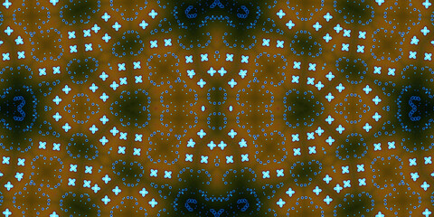 Seamless kaleidoscope pattern. The texture of the woven pattern. Endless pattern