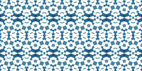 Seamless kaleidoscope pattern. The texture of the woven pattern. Endless pattern