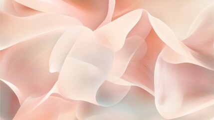 Elegant blush and  cream abstract floral pattern