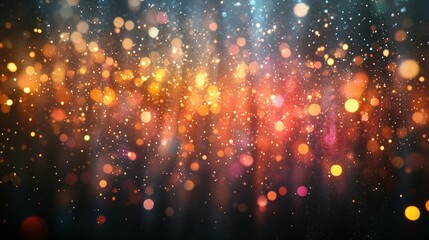 Fototapeta premium Beautiful and dazzling particle light effect background, abstract, glowing, colorful, vibrant, festive, celebration