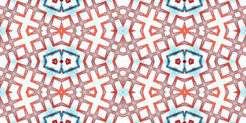 Seamless kaleidoscope pattern. The texture of the woven pattern. Endless pattern