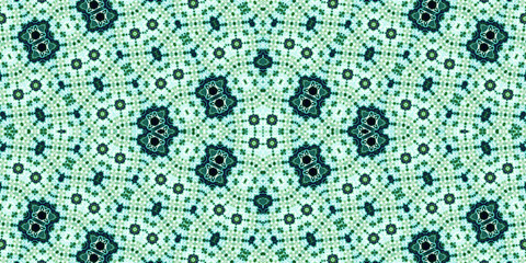 Seamless kaleidoscope pattern. The texture of the woven pattern. Endless pattern