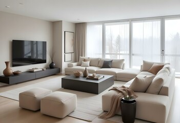 Fototapeta premium Living room interior. 