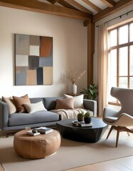Fototapeta premium Modern living room interior. 