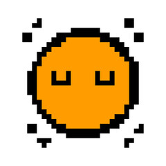Obraz premium face pixel icon. Pixel icon style. Pixel game icon. 