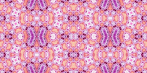 Seamless kaleidoscope pattern. The texture of the woven pattern. Endless pattern