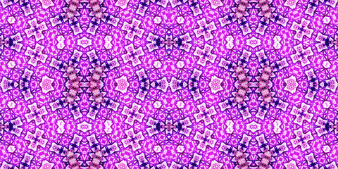 Seamless kaleidoscope pattern. The texture of the woven pattern. Endless pattern