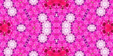 Seamless kaleidoscope pattern. The texture of the woven pattern. Endless pattern