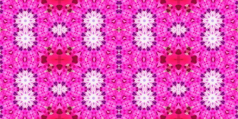 Seamless kaleidoscope pattern. The texture of the woven pattern. Endless pattern