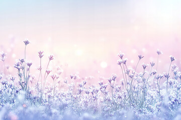 Fototapeta premium Dreamy Lavender and Soft Purple Floral Backgrounds with Delicate Petals and Romantic Blossoms for Elegant, Minimalist, and Seasonal Art Designs