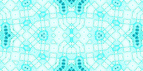 Seamless kaleidoscope pattern. The texture of the woven pattern. Endless pattern