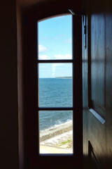Fototapeta premium A window overlooking the Baltic Sea