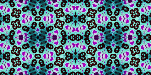Seamless kaleidoscope pattern. The texture of the woven pattern. Endless pattern