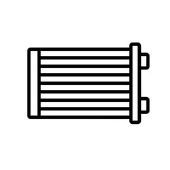Outline icon for web. Spare car parts icon
