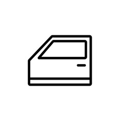 Outline icon for web. Spare car parts icon