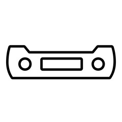 Obraz premium Outline icon for web. Spare car parts icon