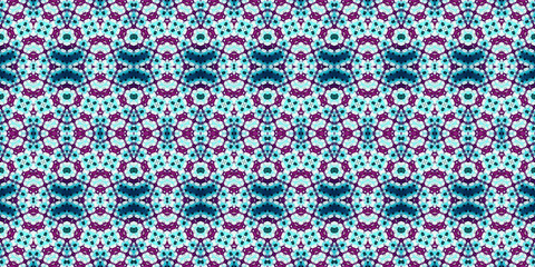 Seamless kaleidoscope pattern. The texture of the woven pattern. Endless pattern
