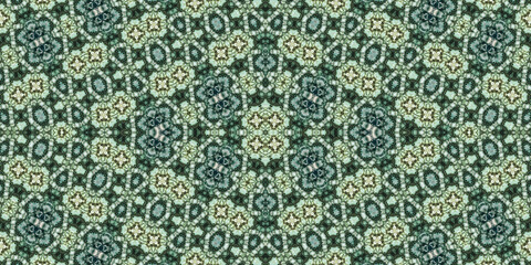 Seamless kaleidoscope pattern. The texture of the woven pattern. Endless pattern