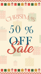 Editable Christmas Sale Poster – Holiday Discounts & Seasonal Promotions