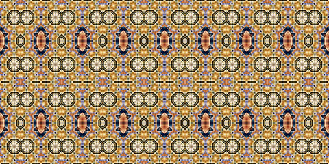 Seamless kaleidoscope pattern. The texture of the woven pattern. Endless pattern