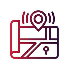 gps gradient icon