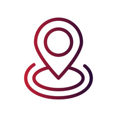 map marker gradient icon