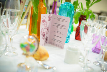 Décoration de table de mariage