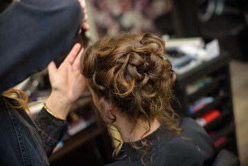Coiffure, chignon de mariage