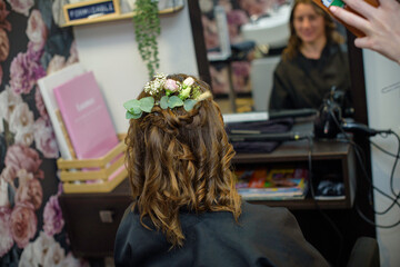 Coiffure, chignon de mariage