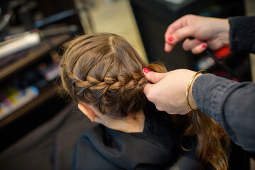 Fototapeta premium Coiffure, chignon de mariage