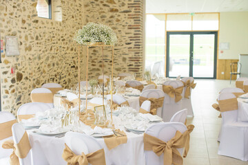 Décoration de salle de mariage, décoration de mariage, décoration de table