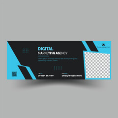 Social media cover or banner design template