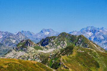 Naklejka premium landscape in the mountains