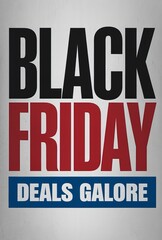 Fototapeta premium Eye-Catching Black Friday Sign Design Perfect for Retail Promotions and Sales Events to Boost Customer Interest