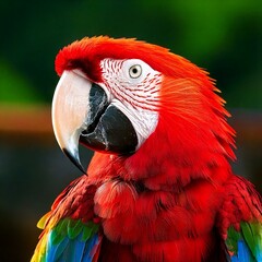 Fototapeta premium colourful macaw ara red green blue colors 8k image