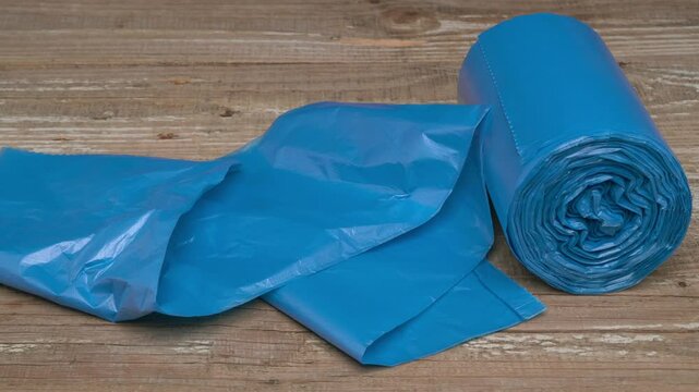 Roll of Versatile Blue Plastic Sheeting Suitable for a Variety of Uses and Applications