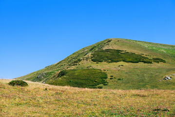 landscape with blue sky and clouds