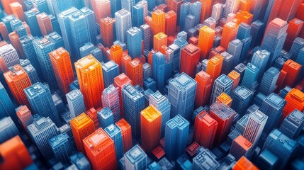 City intersection illuminated by neon lights at night, showing bustling activity