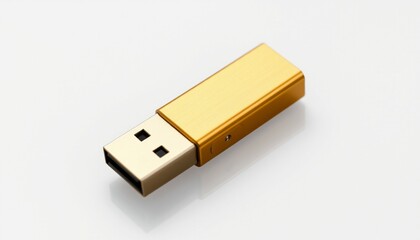 usb flash drive on white