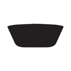 Cupcake Paper Silhouette Vector Illustration