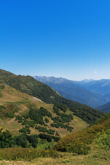 Fototapeta premium landscape with mountains and sky