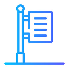 Obraz premium signboard gradient icon