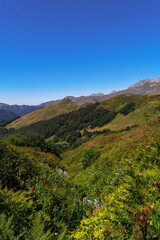 landscape with mountains and sky